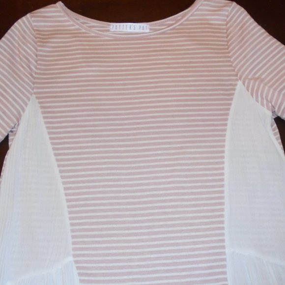 Tunic Blouse 'Potter'sPot' Short Sleeve Top Knit Lightweight T-Shirt Summer - Picture 5 of 8